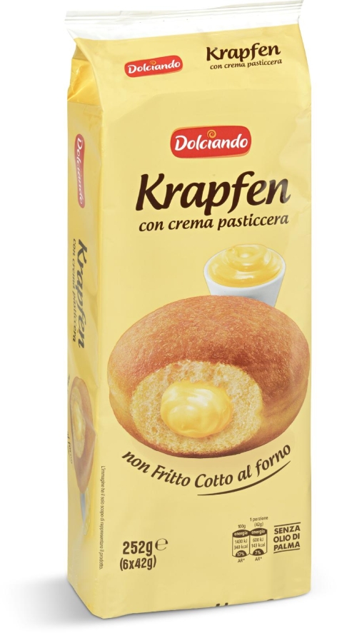 KRAPFEN CON CREMA PASTICCERA/AL CIOCCOLATO