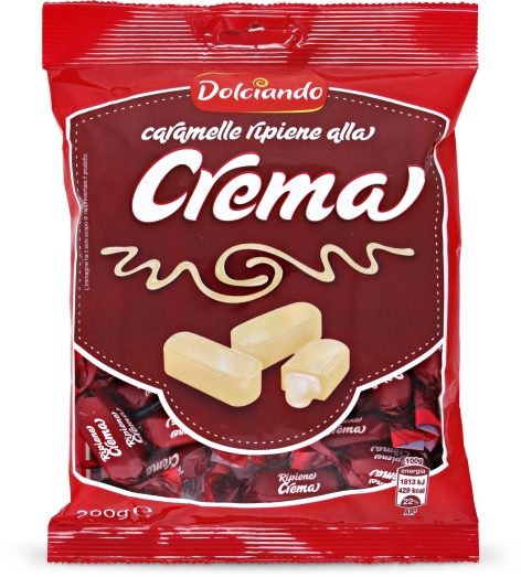 CARAMELLE RIPIENE ALLA CREMA