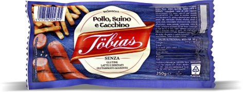WÜRSTEL POLLO, SUINO E TACCHINO, 3 PZ