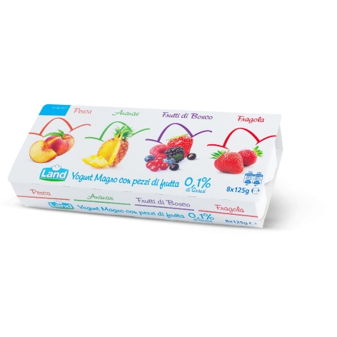YOGURT MAGRO CON PEZZI DI FRUTTA 0,1% DI GRASSI