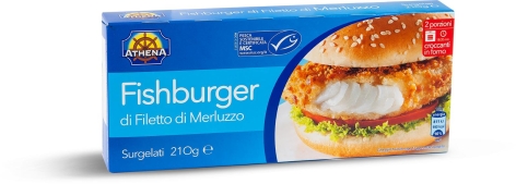 FISHBURGER DI FILETTO DI MERLUZZO, 2 PZ