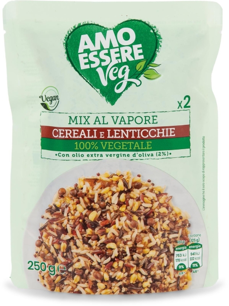 MIX AL VAPORE CEREALI E LENTICCHIE