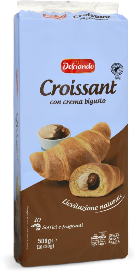 CROISSANT CON CREMA BIGUSTO, 
10 PZ