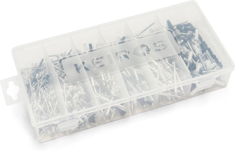 SET 408 PZ PUNTE E RIVETTI / 
SET 65 PZ RIVETTATRICE MANUALE