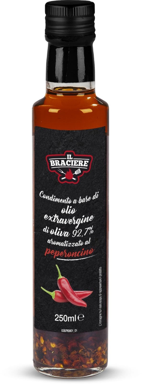 CONDIMENTO 
A BASE DI OLIO EXTRAVERGINE 
DI OLIVA AL PEPERONCINO