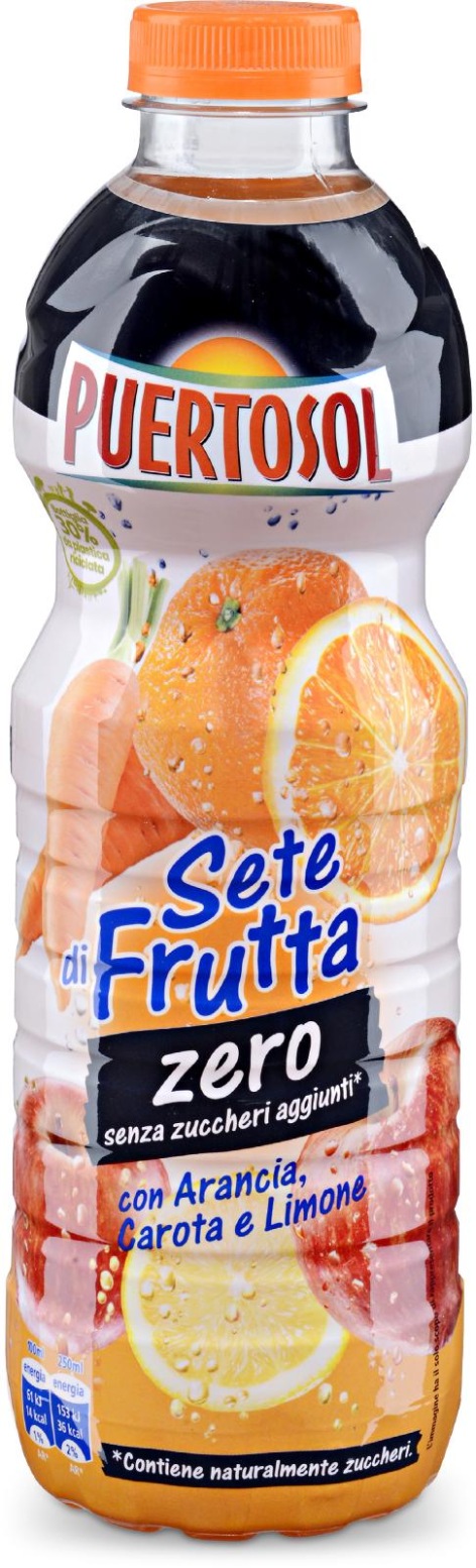 SETE DI FRUTTA ZERO CON ARANCIA, CAROTA E LIMONE