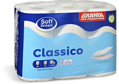 BAULETTO ASCIUGATUTTO CLASSICO, 
6 ROTOLI, 
2 VELI, 
100 STRAPPI