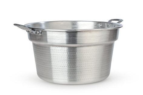 CALDAIA IN ALLUMINIO SPAZZOLATO 34 CM