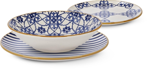 SERVIZIO TAVOLA 18 PEZZI 'H&H MADEIRA'