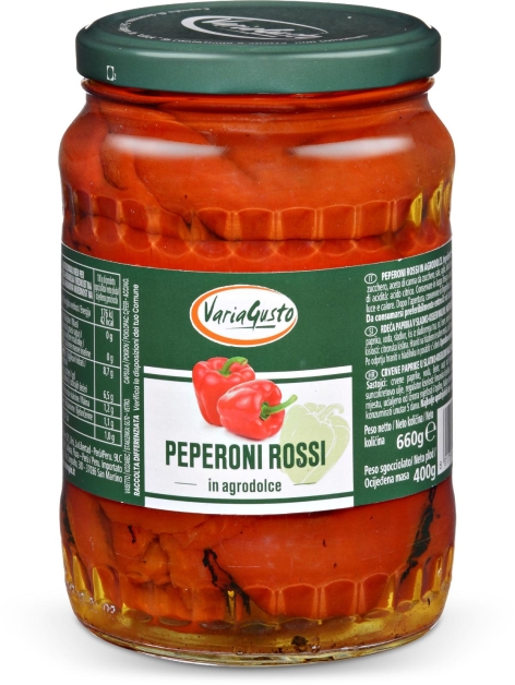 PEPERONI ROSSI IN AGRODOLCE