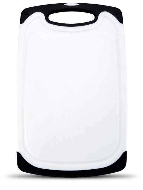 COLTELLO VERDURA / BOTTIGLIA VETRO 600ML / TAGLIERE IN TPR E PP 31,5X20 CM