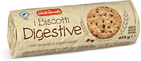 BISCOTTI DIGESTIVE CON AVENA E CIOCCOLATO