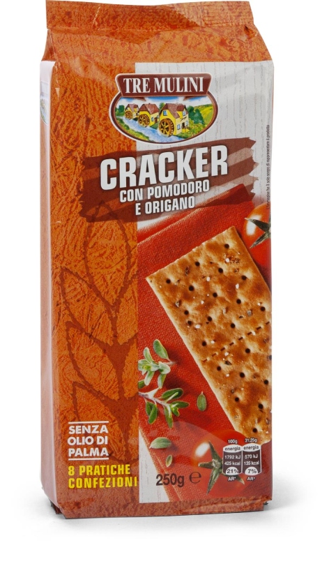 CRACKER CON POMODORO E ORIGANO