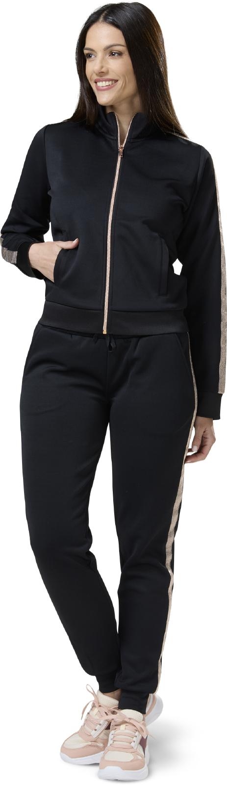 FELPA CON BANDA LUREX DONNA