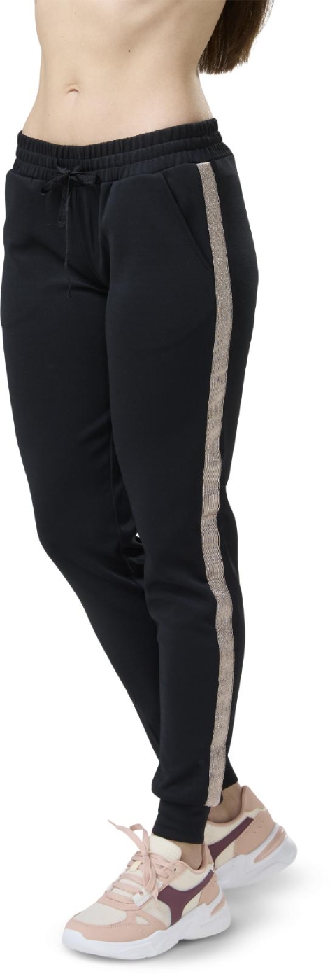 PANTALONE CON BANDA LUREX DONNA