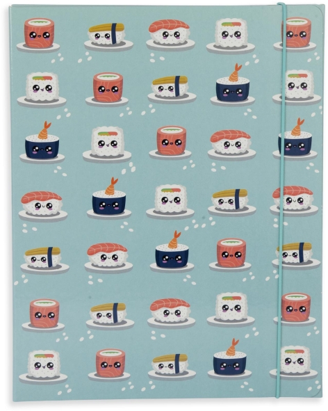 CARTELLA CON ELASTICO DORSO 1 CM KAWAII