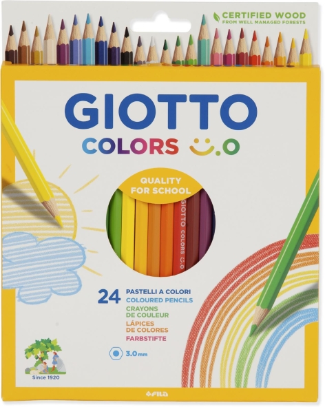 SET 24 PASTELLI COLORATI 'GIOTTO SMILE' / SET 8 EVIDENZIATORI 'TRATTO VIDEO EMOTIONS'