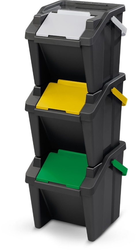 SET 3 PATTUMIERE "MODA" 30 L