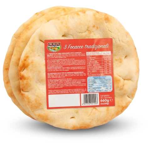 FOCACCE TRADIZIONALI, 
3 PZ