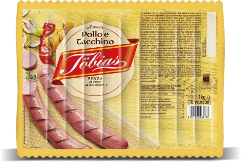 WÜRSTEL 
DI POLLO 
E TACCHINO, 
12 PZ
