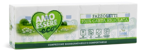 FAZZOLETTI 
DI CARTA, 4 VELI, 
18 PACCHETTI, 10 PZ