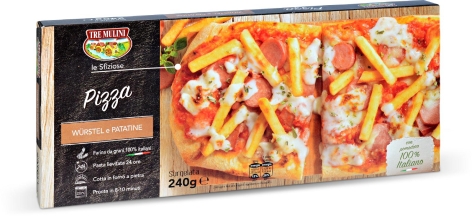 PIZZA WÜRSTEL E PATATINE