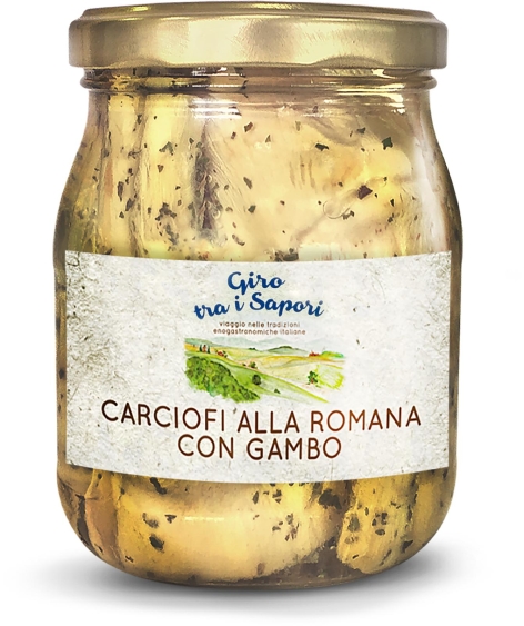 CARCIOFI ALLA ROMANA CON GAMBO