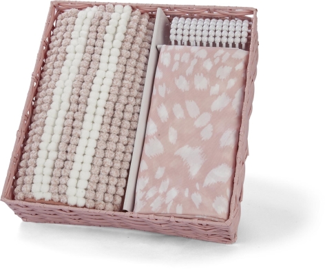 SET TENDA DOCCIA CON TAPPETO E CESTINO