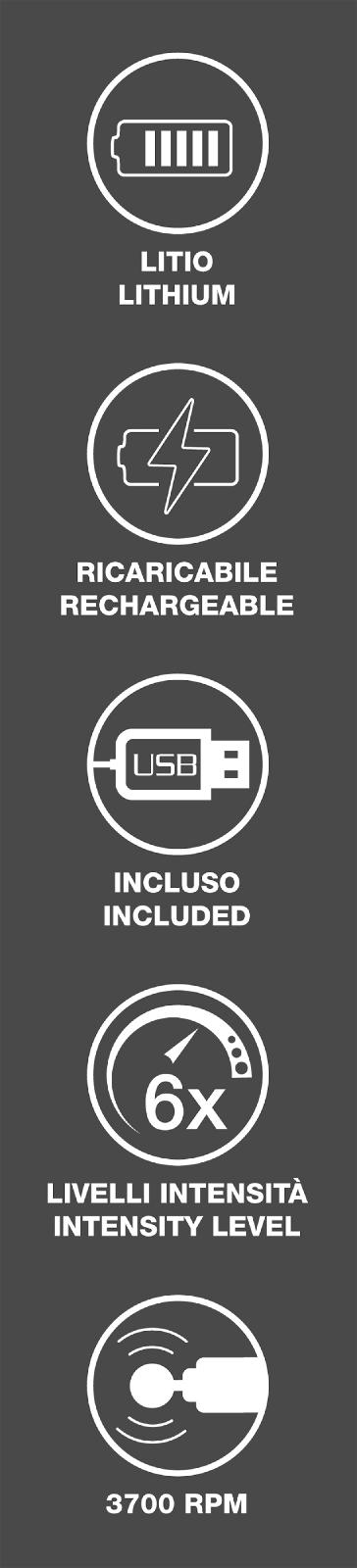 MASSAGGIATORE A PERCUSSIONE RICARICABILE 'BEPER'