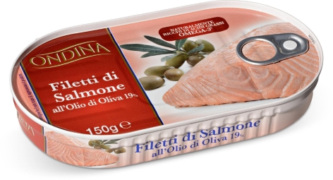 FILETTI DI SALMONE 
ALL'OLIO DI OLIVA
