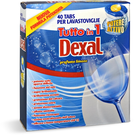 TABS PER LAVASTOVIGLIE TUTTO IN 1, 
40 PZ