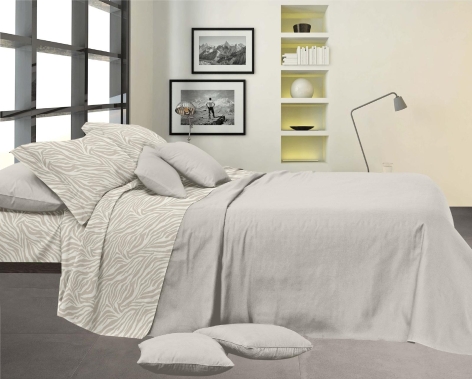 COMPLETO LETTO MATRIMONIALE IN FLANELLA