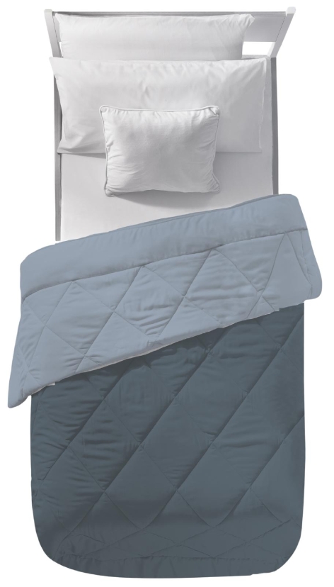 TRAPUNTA SINGOLA/PIUMINO BICOLOR SINGOLO