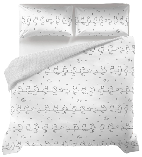 COMPLETO LETTO/PARURE COPRIPIUMINO MATRIMONIALE