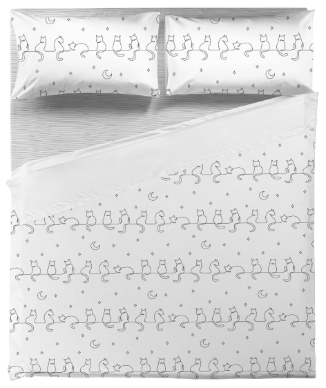 COMPLETO LETTO/PARURE COPRIPIUMINO MATRIMONIALE