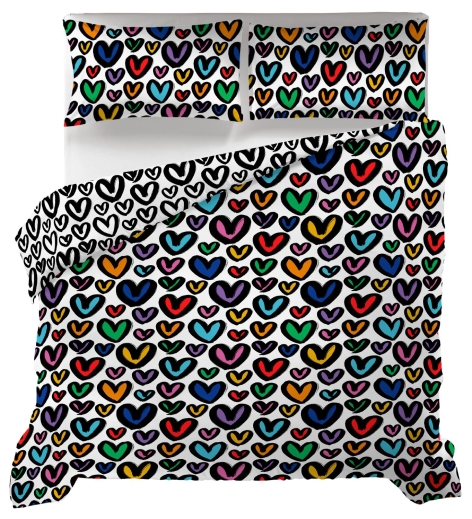 COMPLETO LETTO/PARURE COPRIPIUMINO MATRIMONIALE