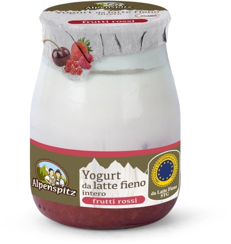 YOGURT DA LATTE FIENO INTERO FRUTTI ROSSI