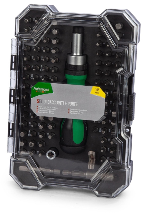 SET CACCIAVITI E PUNTE 105 PEZZI