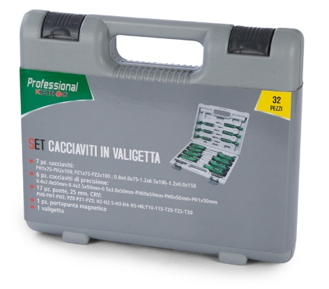 SET CACCIAVITI 32 PEZZI IN VALIGETTA