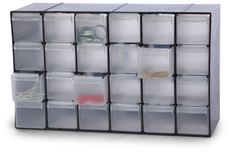 CASSETTIERA PORTAMINUTERIE DA 24 SCOMPARTIMENTI