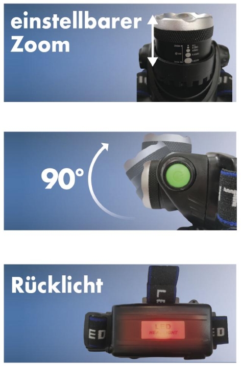 TORCIA DA TESTA RICARICABILE