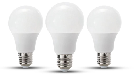 SET 3 LAMPADINE LED E27 60 W