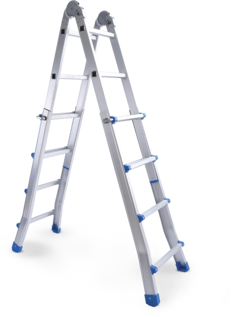 SCALA ALLUMINIO EVEREST 
4+4 GRADINI