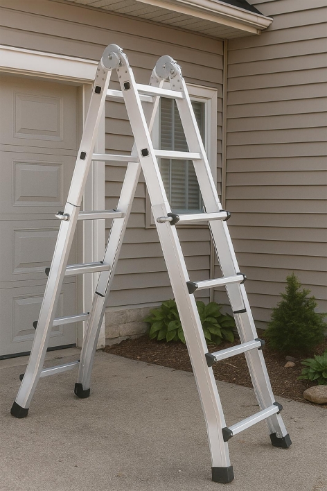 SCALA ALLUMINIO EVEREST 
4+4 GRADINI