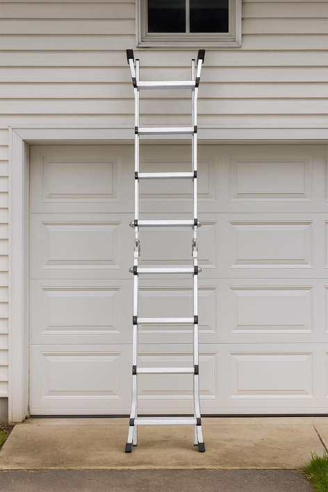 SCALA ALLUMINIO EVEREST 
4+4 GRADINI