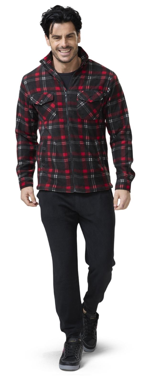 CAMICIA PILE UOMO FODERATA IN ORSETTO