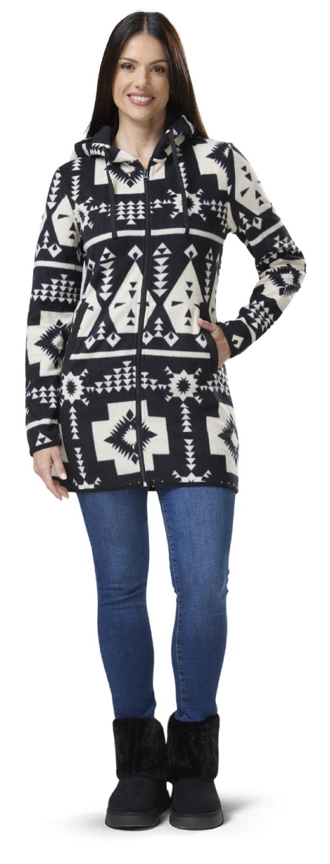 FELPA PILE LUNGA CON CAPPUCCIO