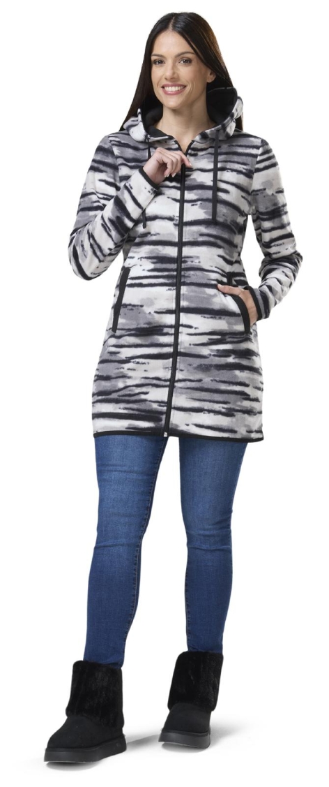 FELPA PILE LUNGA CON CAPPUCCIO