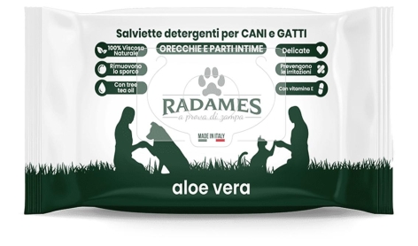 SALVIETTE DETERGENTI PER CANI E GATTI 60 PEZZI