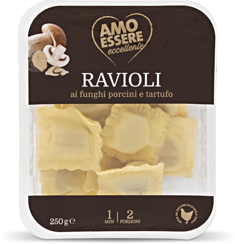 RAVIOLI AI FUNGHI PORCINI E TARTUFO